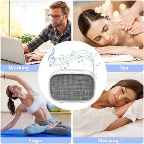 img 2 attached to 🔊 10 Smooth Sounds White Noise Machine for Sleep, Relaxation, Travel, Office, and Yoga - 3 Auto-Off Timer, USB Charging - Home and Portable Sound Machine