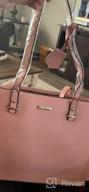 img 1 attached to Women'S 4-Piece Fashion Handbag Set: Tote, Wallet, Satchel & Shoulder Bag! review by James Hova