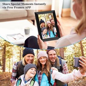 img 3 attached to 10.1 Inch Digital Picture Frame With IPS Touch Screen HD Display, Frameo APP For Remote Sharing, 16GB Memory, Auto-Rotate, USB & Micro SD Card Support - BIGASUO