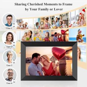 img 2 attached to 10.1 Inch Digital Picture Frame With IPS Touch Screen HD Display, Frameo APP For Remote Sharing, 16GB Memory, Auto-Rotate, USB & Micro SD Card Support - BIGASUO