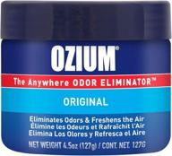 🌬️ ozium 4.5 oz. original scent gel for efficient odor elimination in homes, cars, offices, and more logo