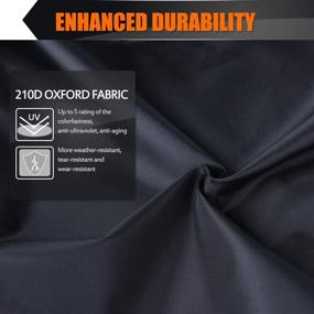 img 3 attached to 🏍️ MICTUNING Motorcycle Cover: Waterproof Outdoor 210D Oxford 104 Inch All Season Universal Dirt Bike Cover - Sun Protection, Tear-Proof, Windproof with Cloth Lock-Holes & Reflective Strip (104’’×41’’×49’’)