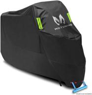 🏍️ mictuning motorcycle cover: waterproof outdoor 210d oxford 104 inch all season universal dirt bike cover - sun protection, tear-proof, windproof with cloth lock-holes & reflective strip (104’’×41’’×49’’) логотип