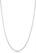 made in italy 925 sterling silver round wheat chain necklace in various sizes logo