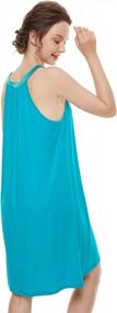 img 3 attached to Sleeveless Nightgown For Women: Auraizza Sleep Dress With V-Neck Racerback, Available In Sizes S-XXL