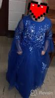img 1 attached to Enchanting Princess Embroidered Masquerade Birthday 👸 Floral Blue Girls' Clothing: Royalty-Inspired Style and Elegance review by Tasha Fisher