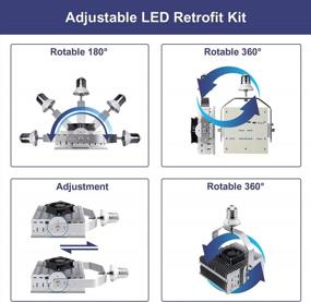 img 2 attached to Upgrade Your Outdoor Lighting With 200W Shoebox LED Retrofit Kit - 29000LM, 5700K, E39 Base, AC 100-277V