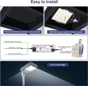 img 1 attached to Upgrade Your Outdoor Lighting With 200W Shoebox LED Retrofit Kit - 29000LM, 5700K, E39 Base, AC 100-277V