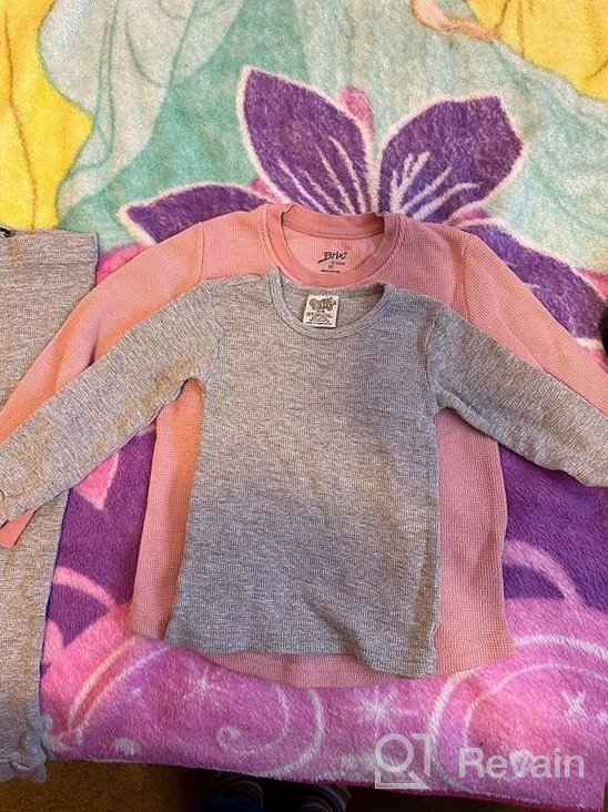 img 1 attached to 🌬️ Grey Girls' Sweet Sassy Thermal Underwear Set - Stay Warm in Style! review by Jahan Arias