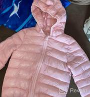 img 1 attached to Stay Warm & Cozy: CECORC Winter Padded Hooded Coats For Kids, Baby Boys Girls, Infants & Toddlers. review by Ronnie Dabolt