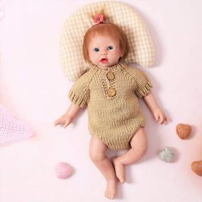 img 1 attached to Реалистичная 19-дюймовая силиконовая кукла с волосами - куклы реборн всего тела, сделанные из силикона, а не винила - реалистичные куклы для новорожденных девочек