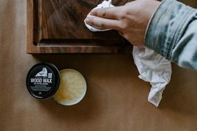 img 1 attached to WALRUS OIL - 3 oz Can, FDA Food-Safe Wood Wax for Cutting Boards, Board Cream