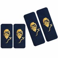 navy blue 3d barber jumbo size hair stylish grippers - perfect for salon and barber styling! logo