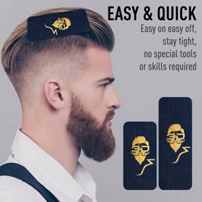 img 1 attached to Navy Blue 3D BARBER Jumbo Size Hair Stylish Grippers - Perfect For Salon And Barber Styling!