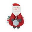 nick the santa itzy lovey: multi-textured teether with crinkle sound, sherpa fabric, minky plush, and dangle arms by itzy ritzy logo
