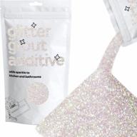sparkly glitter grout tile enhancer 100g for bathroom, kitchen, or wet room - effortless mixing with epoxy resin or cement based grout - resilient to temperature - (mother of pearl) logo