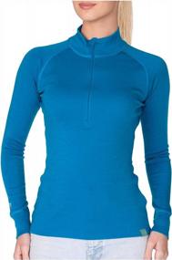 img 4 attached to MERIWOOL Women'S Half Zip Sweater: 100% Merino Wool Midweight Base Layer (250G)