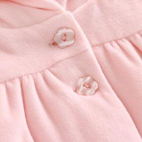 img 2 attached to Cotton Hooded Coat With Rabbit Ears For Baby Girls - Perfect Fall Outwear For Infants And Toddlers In Pink, Available In Sizes 0-3T