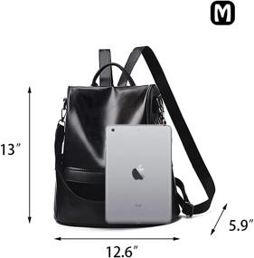 img 1 attached to Backpack Waterproof Anti Theft Multifunctional Daypack Lightweight Women's Handbags & Wallets - Fashion Backpacks