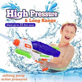 img 3 attached to Water Guns For Kids Adults 2000CC Super Squirt Water Blaster Guns Toy Soaker With Long Range High Capacity Water Pistol For Swimming Pool Summer Water Fighting Beach Yard Gift For Boy Girl