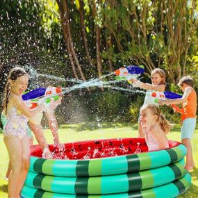 img 2 attached to Water Guns For Kids Adults 2000CC Super Squirt Water Blaster Guns Toy Soaker With Long Range High Capacity Water Pistol For Swimming Pool Summer Water Fighting Beach Yard Gift For Boy Girl