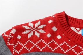 img 1 attached to 🦌 SSLR Crewneck Reindeer Pullover: Stylish Boys' Christmas Sweaters