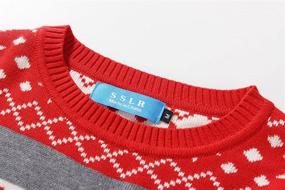 img 2 attached to 🦌 SSLR Crewneck Reindeer Pullover: Stylish Boys' Christmas Sweaters