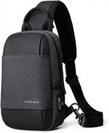 xincada men's sling bag: small crossbody chest pack, purse, and shoulder messenger bag logo