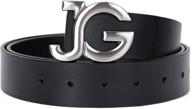 jasgood womens leather vintage fashion women's accessories for belts logo