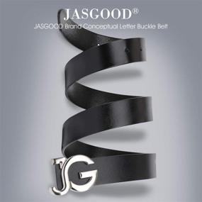 img 3 attached to JASGOOD Womens Leather Vintage Fashion Women's Accessories for Belts