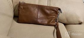 img 4 attached to Luxurious Leather Crossbody Purses & Clutches With Phone Wallet & Card Slots For Women