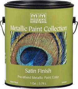 img 3 attached to Modern Masters 1 Gal ME700 Black Pearl Metallic Paint Collection Water-Based Decorative Metallic Paint
