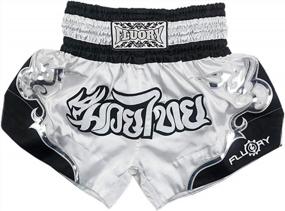 img 3 attached to FLUORY Muay Thai MMA Fight Shorts: Performance Training Gear For Cage Fighting, Grappling, Kickboxing & Martial Arts