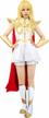 power princess shera cosplay dress in large white with red cloak by c-zofek logo
