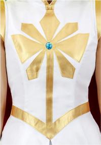 img 1 attached to Power Princess Shera Cosplay Dress In Large White With Red Cloak By C-ZOFEK