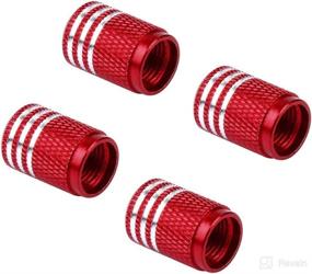 img 3 attached to 🚗 Mickey Red Cyan Tire Valve Caps: 4 Pack for Cars, Trucks, Sedans, SUVs, and Motorcycles - Premium Air Valve Stem Caps & Accessories
