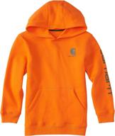 carhartt boys sleeve sweatshirt orange boys' clothing ~ fashion hoodies & sweatshirts logo