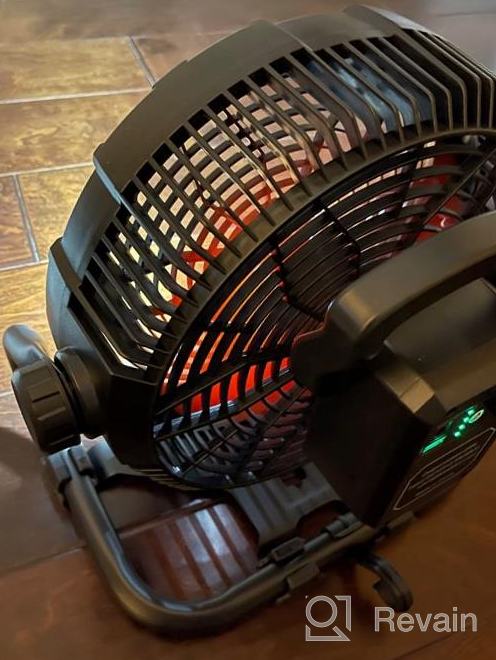 img 1 attached to Outdoor Portable Industrial Fan With Light - TDLOL 8 Inch Rechargeable Floor Fan For Camping, Fishing, Garage, And Seaside, Up To 15 Hours High Velocity Performance review by Nick Singh