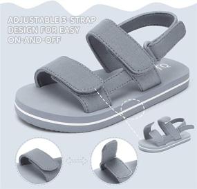 img 3 attached to STQ Toddler Sandals Lightweight Little Boys' Shoes : Sandals