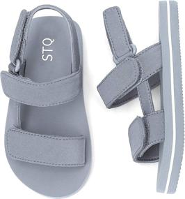 img 4 attached to STQ Toddler Sandals Lightweight Little Boys' Shoes : Sandals