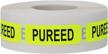 pureed medical healthcare labels 0.5 x 1.5 inch 500 total labels logo