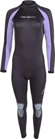 img 1 attached to NeoSport Wetsuits Premium Neoprene Full Suit