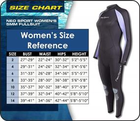 img 2 attached to NeoSport Wetsuits Premium Neoprene Full Suit