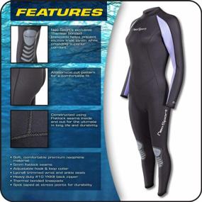 img 3 attached to NeoSport Wetsuits Premium Neoprene Full Suit