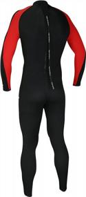 img 2 attached to Mens Wetsuit Jumpsuit Neoprene 3/2Mm And 5/4Mm Full Body Diving Suit - 16 Sizes By Lemorecn
