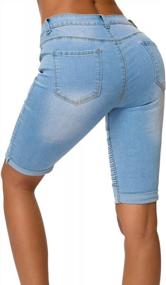 img 1 attached to Edgy Fashion: Olrain Women'S High Waisted Ripped Short Jeans