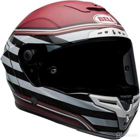 img 2 attached to Bell Race Star Flex DLX Helmet (RSD The Zone Matte/Gloss White/Candy Red - Medium)