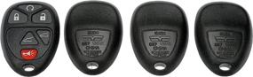 img 1 attached to 🔑 Dorman 13637 Keyless Entry Transmitter Cover for Cadillac, Chevrolet, GMC Models - Black