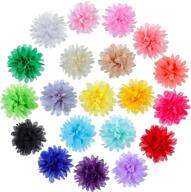 vibrant 20-piece dog collar flower set for stylish puppy grooming logo