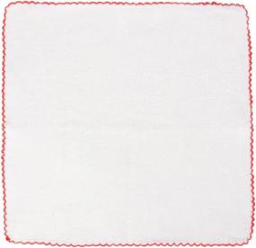 img 3 attached to 🧼 Turkish Cotton Baby Washcloths - White Handkerchief Towel Set (Pack of 6) | Super Absorbent 11'' x 11'' | Versatile for Face, Body, Bath, Kitchen | Square2